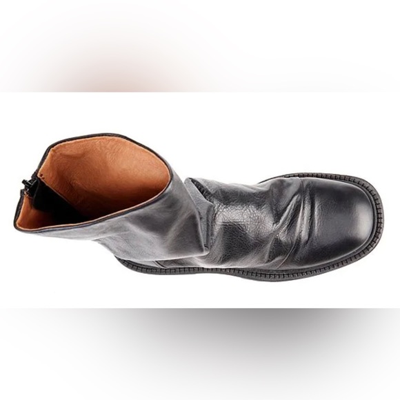 New In Box Free People Emma Ruche black leather boots - Picture 9 of 16